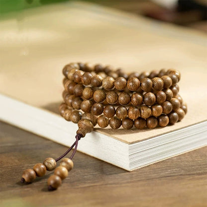 Natural Agarwood Bracelet for Men & Women | Zen Buddhist Prayer Beads | Elegant & Calming