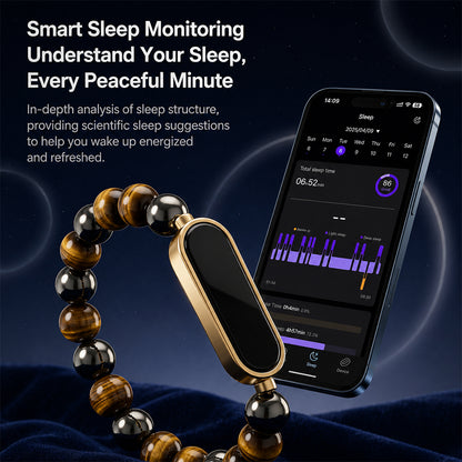 BQ2 Smart Crystal Beaded Bracelet Health and Sleep Monitoring Fitness Tracker