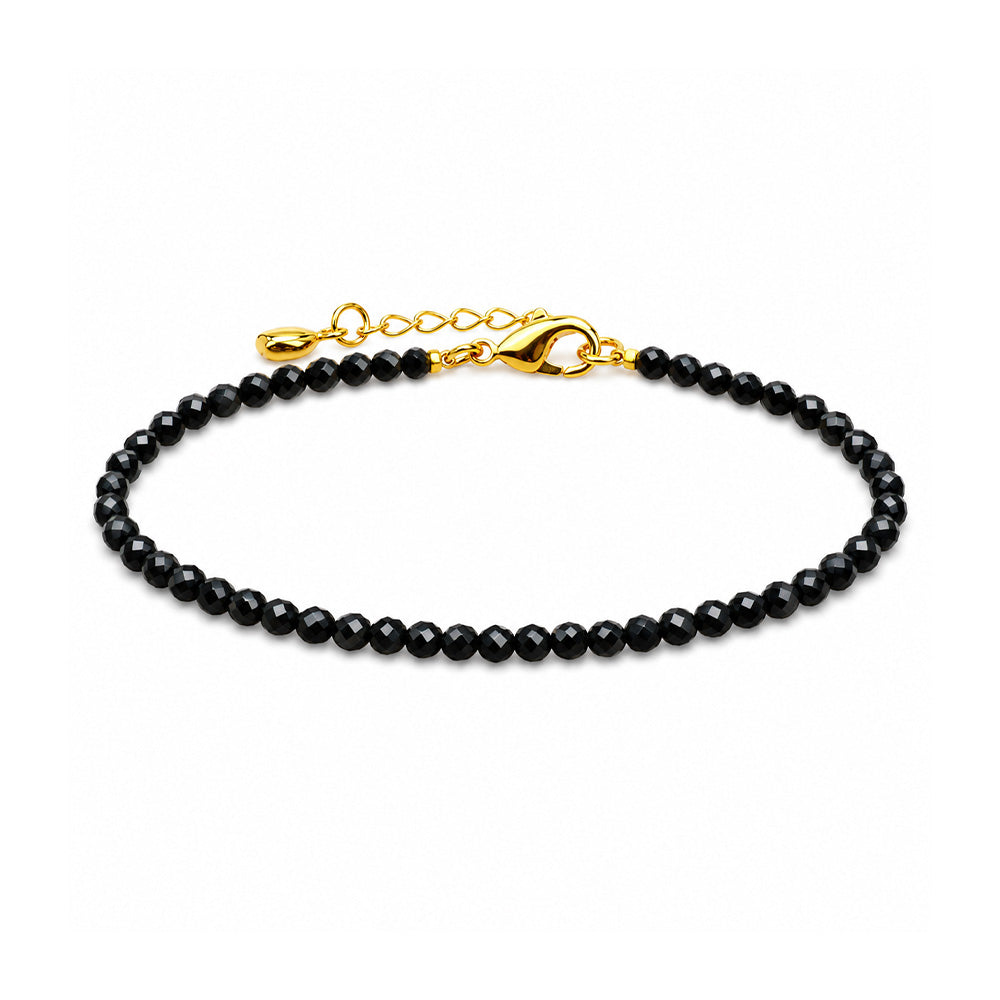 Women's crystal bracelet obsidian bracelet