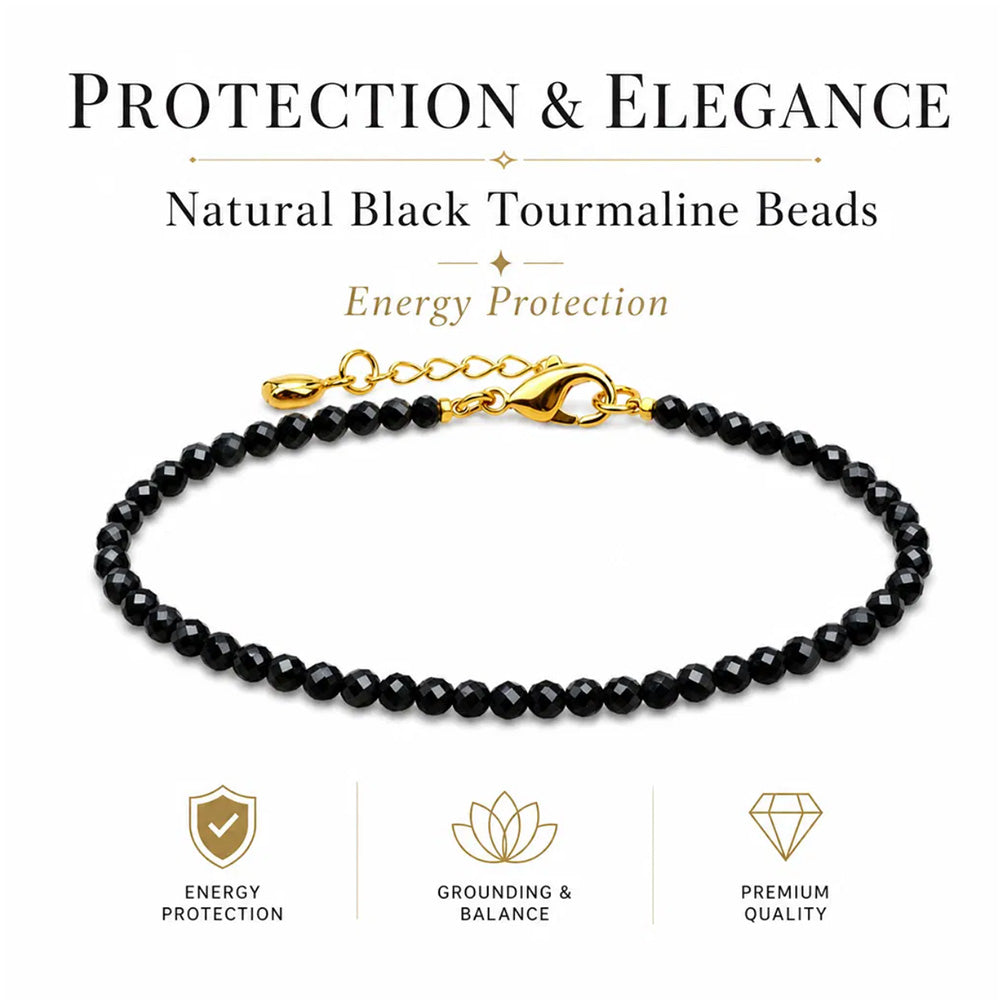 Women's crystal bracelet obsidian bracelet
