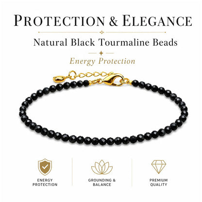 Women's crystal bracelet obsidian bracelet