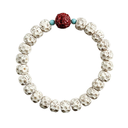 Natural Bodhi Seed Bracelet with Pixiu Charm | High-Density Moon & Star Bodhi Prayer Beads