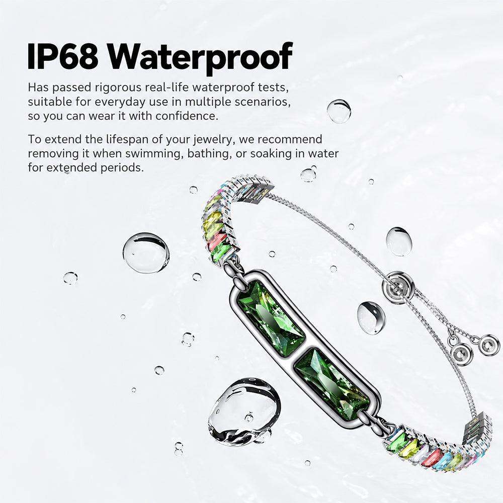 Fashion Smart Bracelet for Women – Health and Activity Tracking Sleep Monitor Crystal Jewelry Design