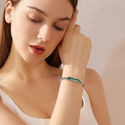 Fashion Smart Bracelet for Women – Health and Activity Tracking Sleep Monitor Crystal Jewelry Design