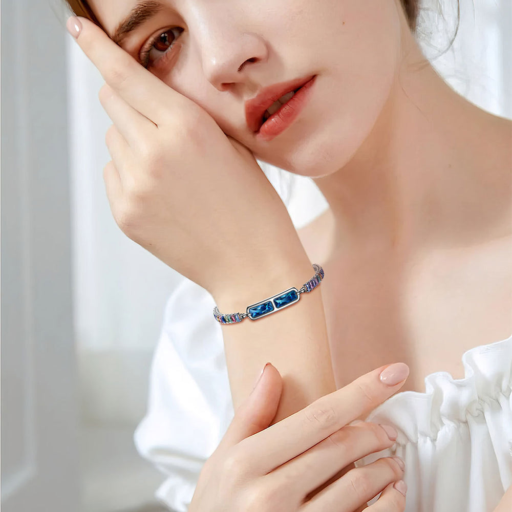 Fashion Smart Bracelet for Women – Health and Activity Tracking Sleep Monitor Crystal Jewelry Design
