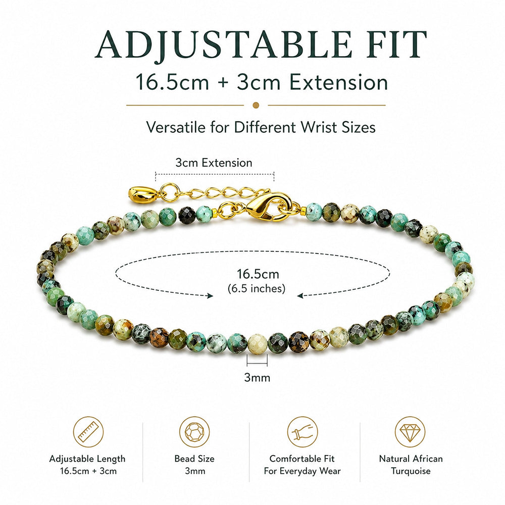 Women's crystal bracelet turquoise bracelet