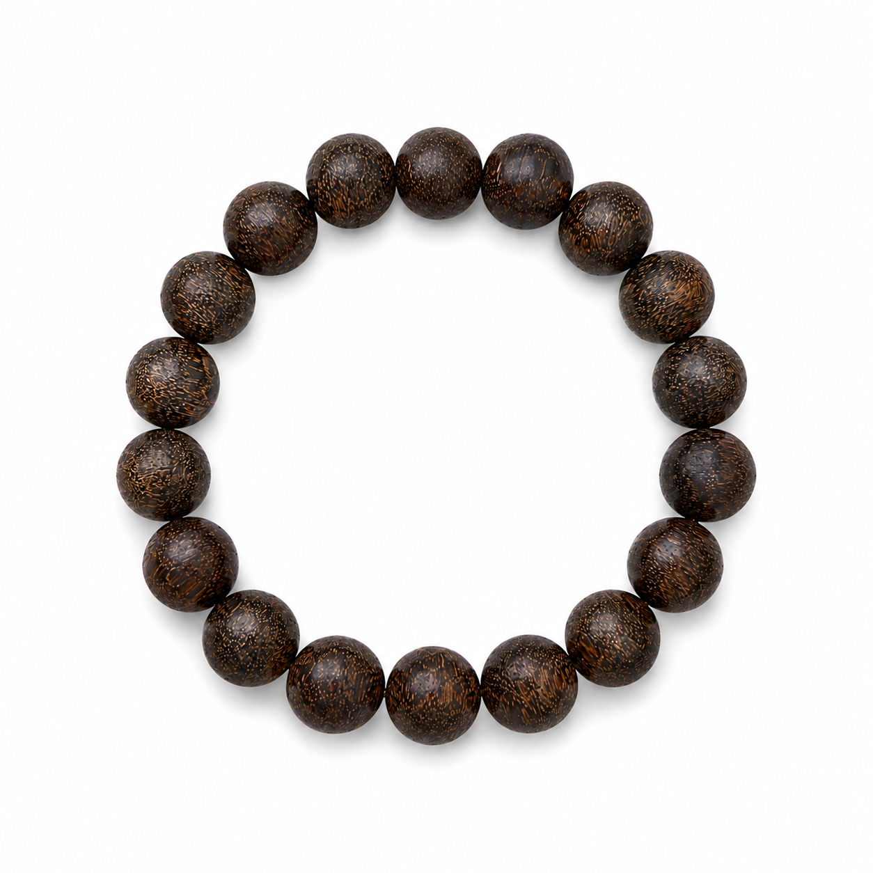 Natural Agarwood Bracelet – Handcrafted Wooden Beads Minimalist Luxury